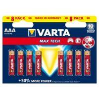 Varta Max Tech AAA Alkaline Battery Pack of 8