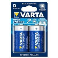 Varta High Energy D Alkaline Battery Pack of 2