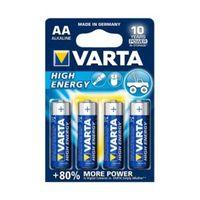Varta High Energy AA Alkaline Battery Pack of 4