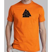 valknut boy manga short, orange / black