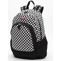 vans van doren backpack black white