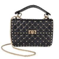 valentino rockstud spike chain bag