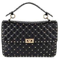 VALENTINO Large Quilted Rockstud Handbag