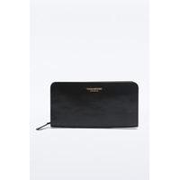 Vagabond Clean Black Leather Wallet, BLACK