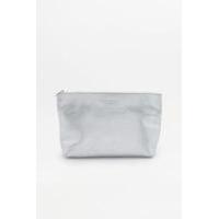 vagabond marbella silver metallic leather pouch silver