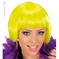 valentina neon yellow wig for hair accessory fancy dress