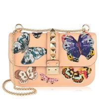 valentino butterfly rockstud shoulder bag