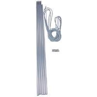 Vango Alloy Corded 8.5mm Tent Pole Set - Silver, Silver