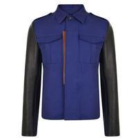 VALENTINO Leather Sleeve Jacket