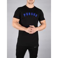 Varsity Patch Mens Black T-Shirt / Black.Blue : Large