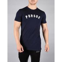 Varsity Patch Mens Navy T-Shirt / Navy.Grey : Medium