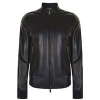 VALENTINO Leather Bomber Jacket