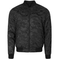 valence camo jacquard bomber jacket in black dissident