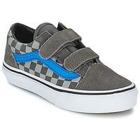 vans old skool v boyss childrens shoes trainers in grey