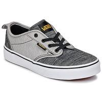 vans atwood slip on boyss childrens shoes trainers in grey