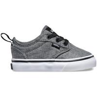 vans atwood slip on boyss childrens shoes trainers in grey