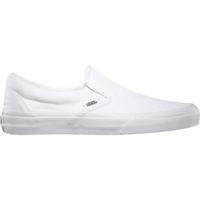 vans classic slip on all true white