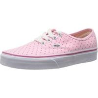 vans authentic chambray dots hot pink