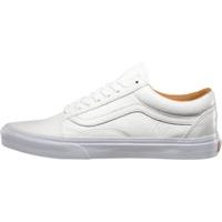 vans old skool premium leather true white