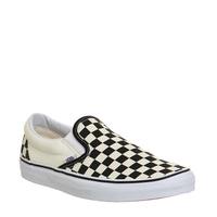 Vans Classic Slip On Shoes BLACK WHITE CHECK