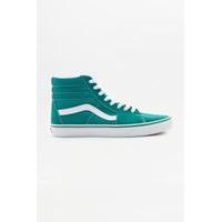 Vans Sk8-Hi Marine Green Suede Trainers, GREEN