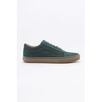 Vans Coated Old Skool Reissue DX Green Gum Trainers, DARK GREEN