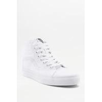 vans sk8 hi all white trainers white