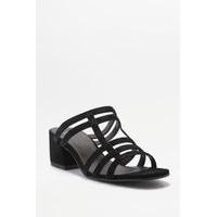 Vagabond Saide Black Net Mule Heels, BLACK