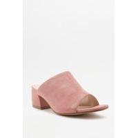 vagabond saide pink suede mule heels pink