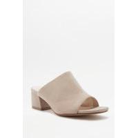 Vagabond Saide Toffee Suede Heeled Mules, IVORY