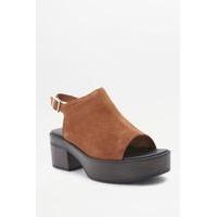 vagabond noor light brown suede platform sandals brown