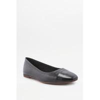 vagabond ayden black leather ballet shoes black