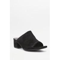 vagabond saide black leather heeled mules black