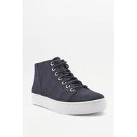 vagabond zoe navy high top trainers navy