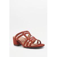 vagabond saide red net mule heels red