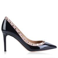 VALENTINO Patent 85 Rockstud Heels