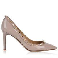 valentino patent 85 rockstud heels