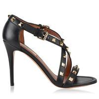 valentino cross strap rockstud heels