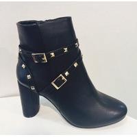 Valentina Buckle & Stud Detail Boots