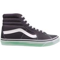 vans ua sk8 hi canvas mens shoes high top trainers in blue