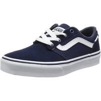 vans chapman stripe mens skate shoes trainers in blue