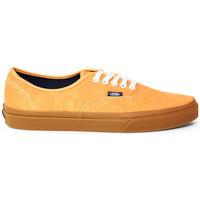 vans authentic gum plimsolls yellow mens shoes trainers in yellow