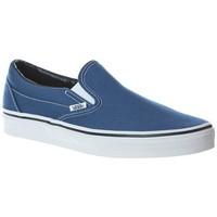 vans classic slip on mens shoes trainers in blue