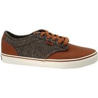 vans atwood deluxe mens skate shoes trainers in brown
