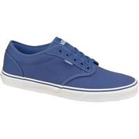 vans atwood canvas mens skate shoes trainers in blue