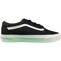 vans ua old skool premium leather mens shoes trainers in black