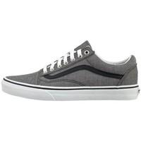 vans old skool chambray bkue mens shoes trainers in grey