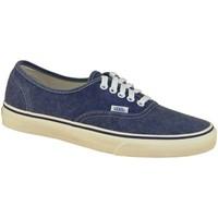 Vans Authentic Washed men\'s Skate Shoes (Trainers) in Blue