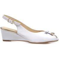 Van Dal Meade Womens Peep Toe Slingback Shoes women\'s Sandals in white