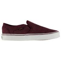 Vans Asher Crocodile Ladies Slip On Canvas Shoes